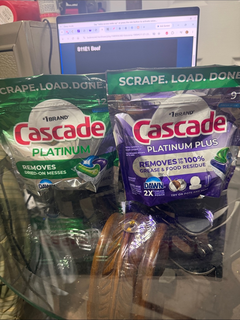 Platinum & Platinum Plus Dishwasher Detergent Pacs - Green & Purple